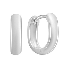 Серебряные серьги без камней