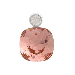 Silver pendant with phianites