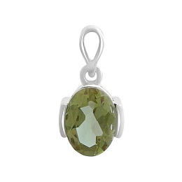 Серебряная подвеска с султанитом 1.172ct
