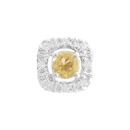 Серебряная подвеска с цитрином nano 0.305ct