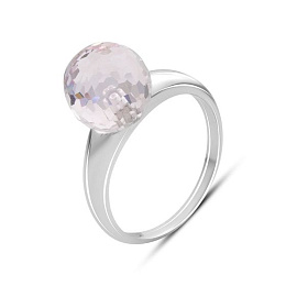 Серебряное кольцо с фианитами