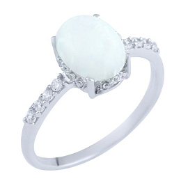 Серебряное кольцо с опалом 1.128ct