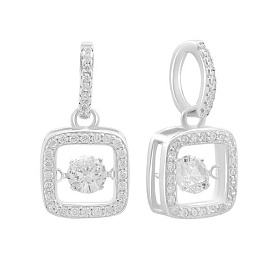 Серебряная подвеска с фианитами