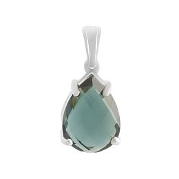 Серебряная подвеска с топазом Лондон Блю 3.2ct