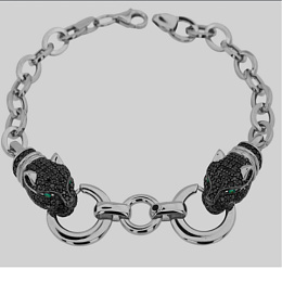 Gold bracelet with phianites 1.4ct