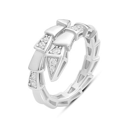 Silver Ring with Fianites