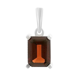 Серебряная подвеска с гранатом 1.888ct