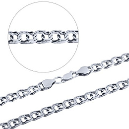 Серебряная цепочка без камней