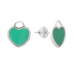 Silver earrings with yemallu