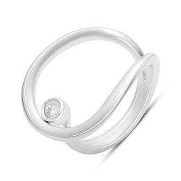 Серебряное кольцо с фианитами