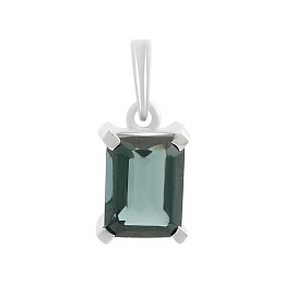 Серебряная подвеска с топазом Лондон Блю 1.358ct