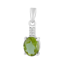 Серебряная подвеска с султанитом 2.509ct