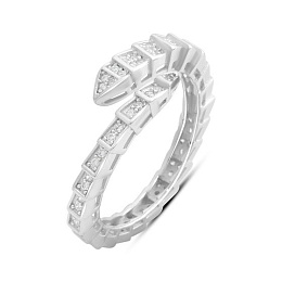 Silver Ring with Fianites