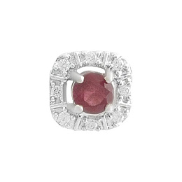 Серебряная подвеска с рубином 0.525ct