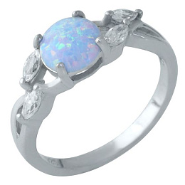 Серебряное кольцо с опалом 1.025ct