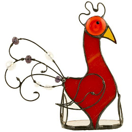 Подсвечники из витражного стекла