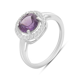 Серебряное кольцо с аметистом 2.12ct