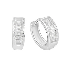 Серебряные серьги с фианитами