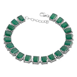 Серебряный браслет с агатом 8.63ct