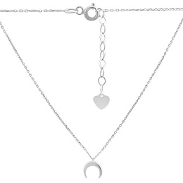 Silver necklace without stones