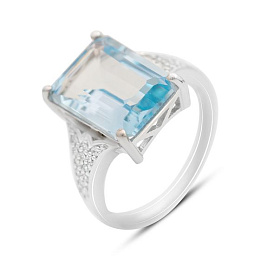 Срібна каблучка з топазом 9.91ct
