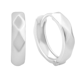 Серебряные серьги без камней