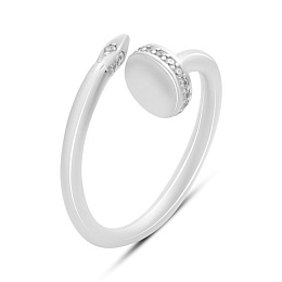 Серебряное кольцо с фианитами