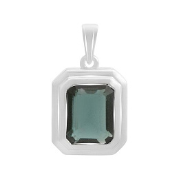 Серебряная подвеска с топазом Лондон Блю 2.675ct