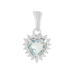 Серебряная подвеска с топазом 1.135ct