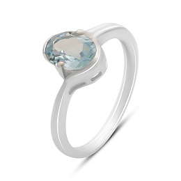 Срібна каблучка з топазом 1.442ct