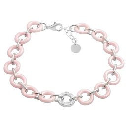 Серебряный браслет с керамикой