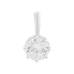 Серебряная подвеска с фианитами