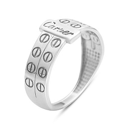 Серебряное кольцо без камней