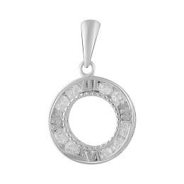 Серебряная подвеска с фианитами