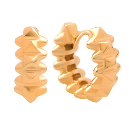 Золотые серьги без камней