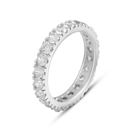 Золота каблучка з фіанітами 5.5ct