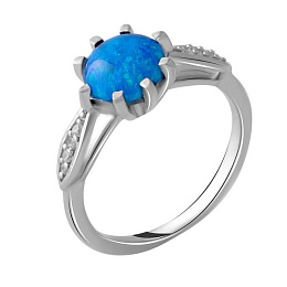 Срібна каблучка з опалом 0.896ct