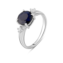 Серебряное кольцо с сапфиром 2.332ct